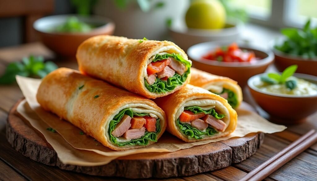 découvrez nos crunchy rolls maison, une délicieuse combinaison de textures croustillantes et savoureuses qui raviront vos papilles. parfaits pour un repas convivial ou une collation gourmande, ces rouleaux faits maison ajoutent une touche irrésistible à vos repas. essayez-les et savourez le croustillant que vous adorez !