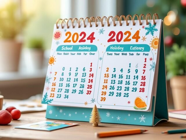 Dates clés des vacances scolaires pour les années 2024-2025 et 2025-2026