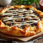 Feuilleté aux champignons et crème de truffe