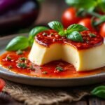 Flan d’aubergines et sauce tomate épicée