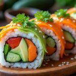Futomaki Végétarien : sushis géants aux légumes croquants