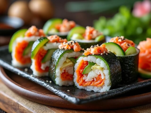 Hand Rolls (Temaki) au Crabe : enroulez, croquez, savourez