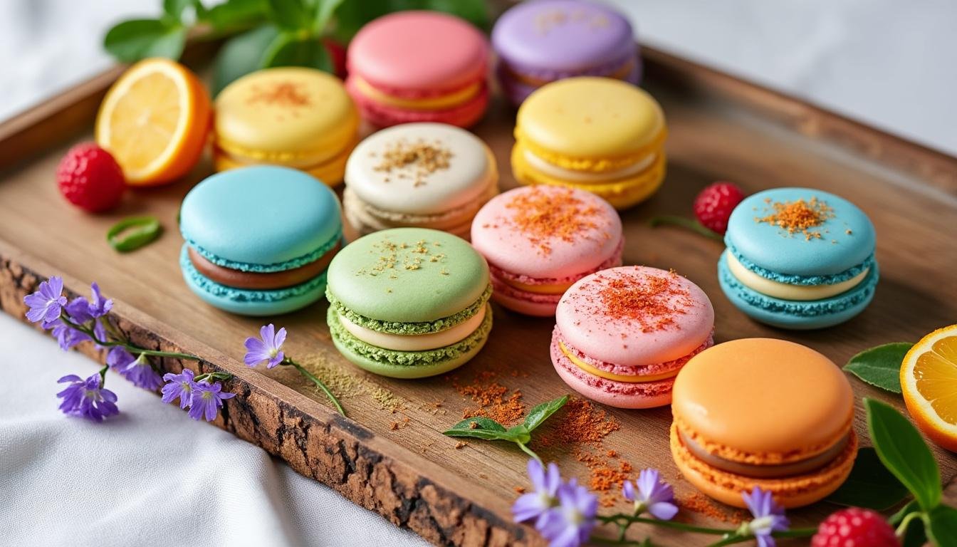 découvrez nos délicieux macarons végétariens au citron, une douceur légère et pleine de saveurs, idéale pour égayer vos pauses gourmandes. parfaits pour les amateurs de sucré et les végétariens, ces petits bijoux sucrés allient finesse et originalité.