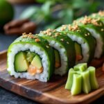 Maki Avocat-Concombre : un classique végétarien revisité