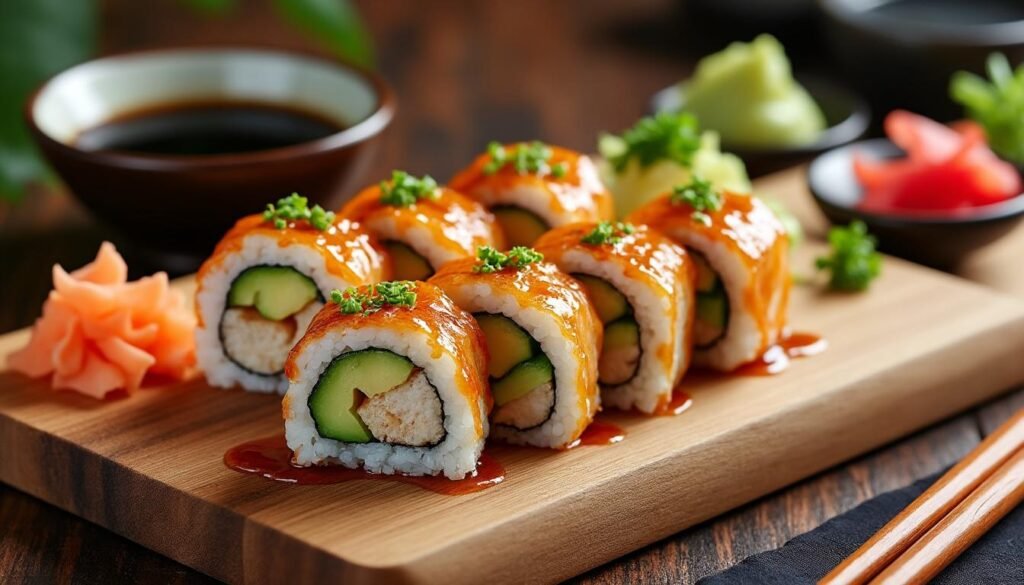 découvrez notre délicieuse recette de maki au poulet teriyaki, une alternative savoureuse au poisson cru. savourez cette création fusion qui allie le croustillant du nori et le goût sucré-salé du poulet teriyaki, pour une expérience gustative inoubliable.