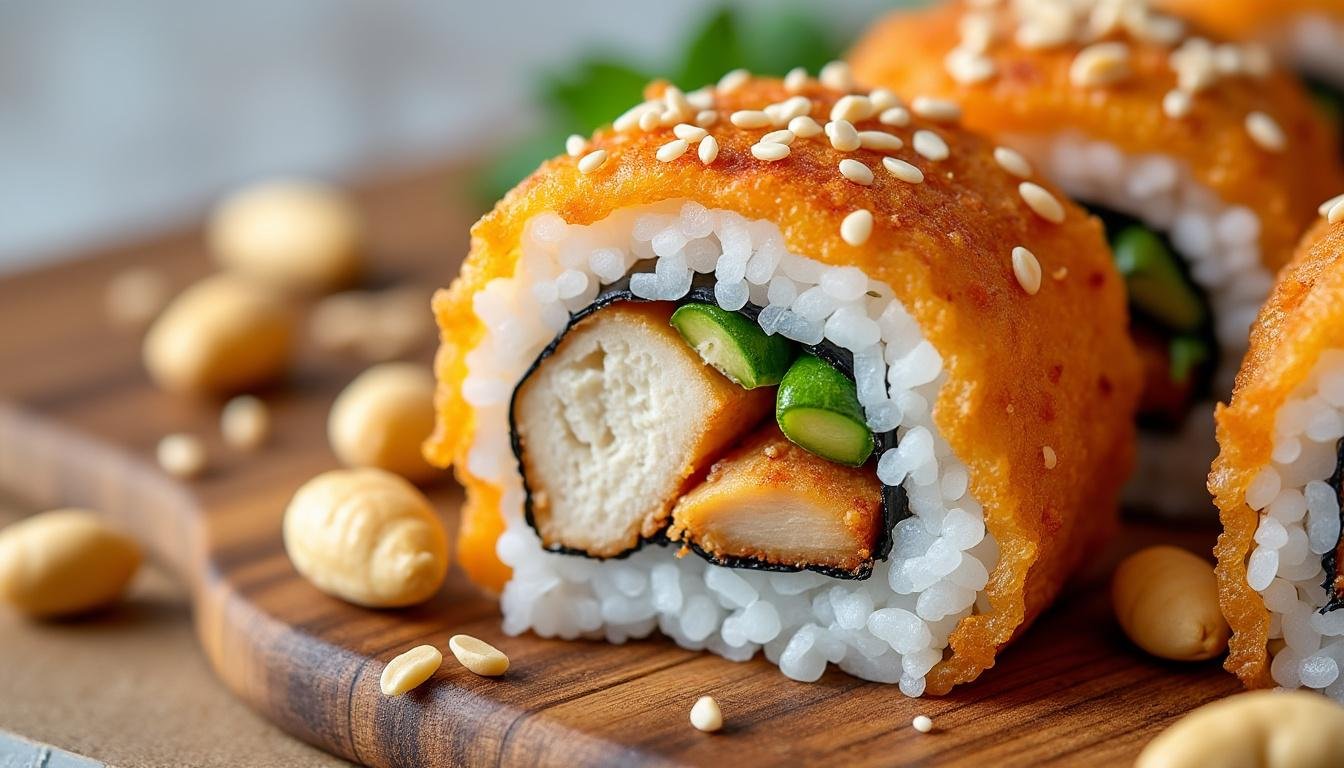 découvrez notre savoureux maki au poulet teriyaki, une délicieuse alternative au poisson cru. parfait pour ceux qui souhaitent explorer de nouvelles saveurs tout en appréciant la cuisine japonaise !