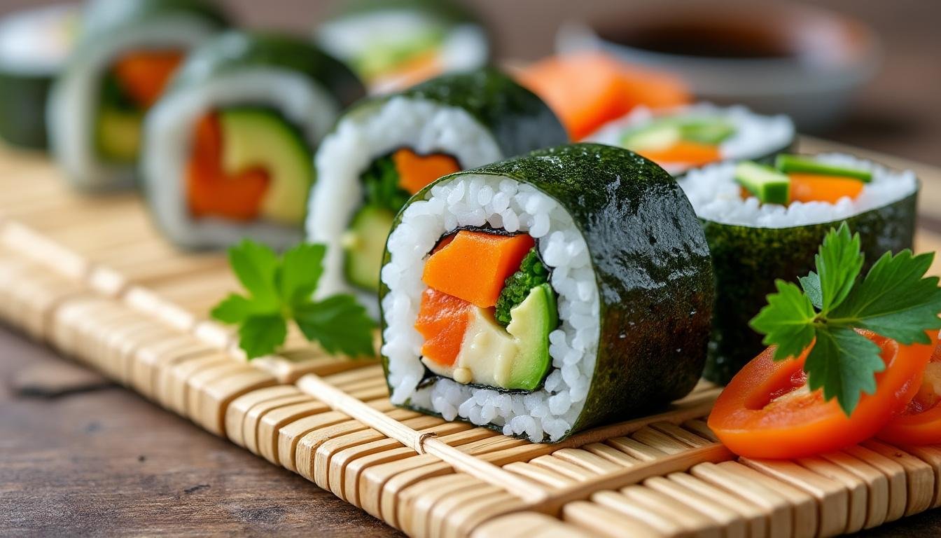 découvrez notre recette de maki au tofu mariné, une préparation vegan savoureuse qui allie textures et saveurs. idéal pour un repas léger ou un apéritif, ce plat gourmand ravira les papilles de tous, qu'ils soient végétariens ou non. essayez-le pour une expérience culinaire délicieuse et respectueuse de l'environnement !