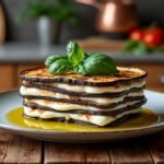 Mille-feuille d’aubergines et mozzarella
