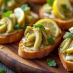 Mini bruschettas aux artichauts et citron