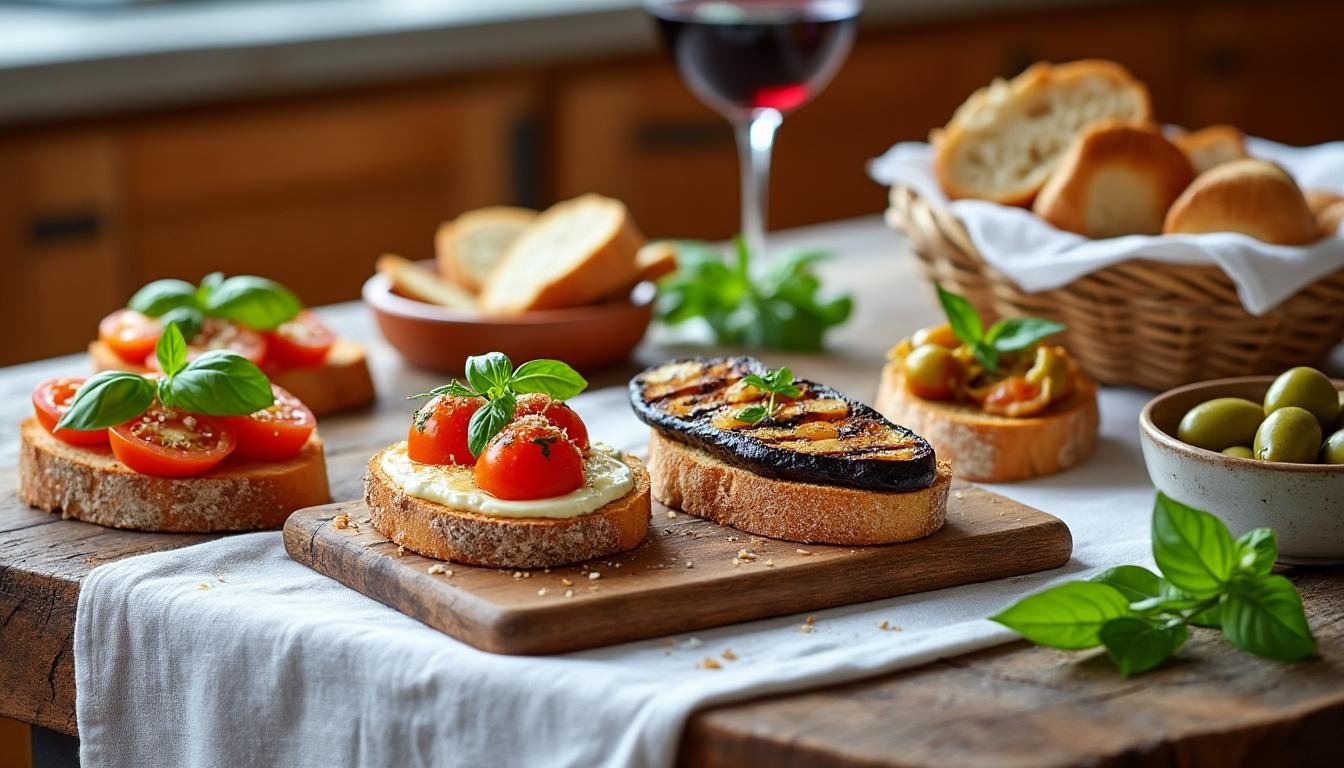 découvrez nos délicieuses mini bruschettas aux artichauts et citron, une recette appétissante qui allie fraßcheur et saveurs méditerranéennes. parfaites pour vos apéritifs ou en entrée, ces bouchées croustillantes raviront vos convives à chaque occasion.