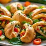 Petits croissants feuilletés aux légumes