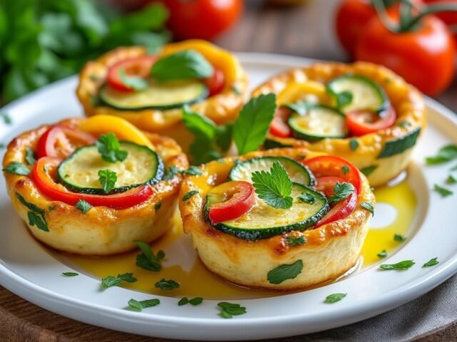 Petits flans aux légumes d’été