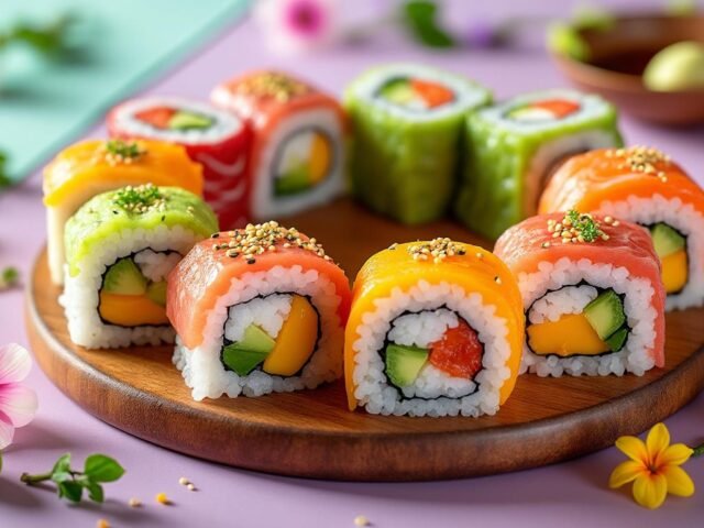 Rainbow Rolls : explosion de couleurs et de saveurs