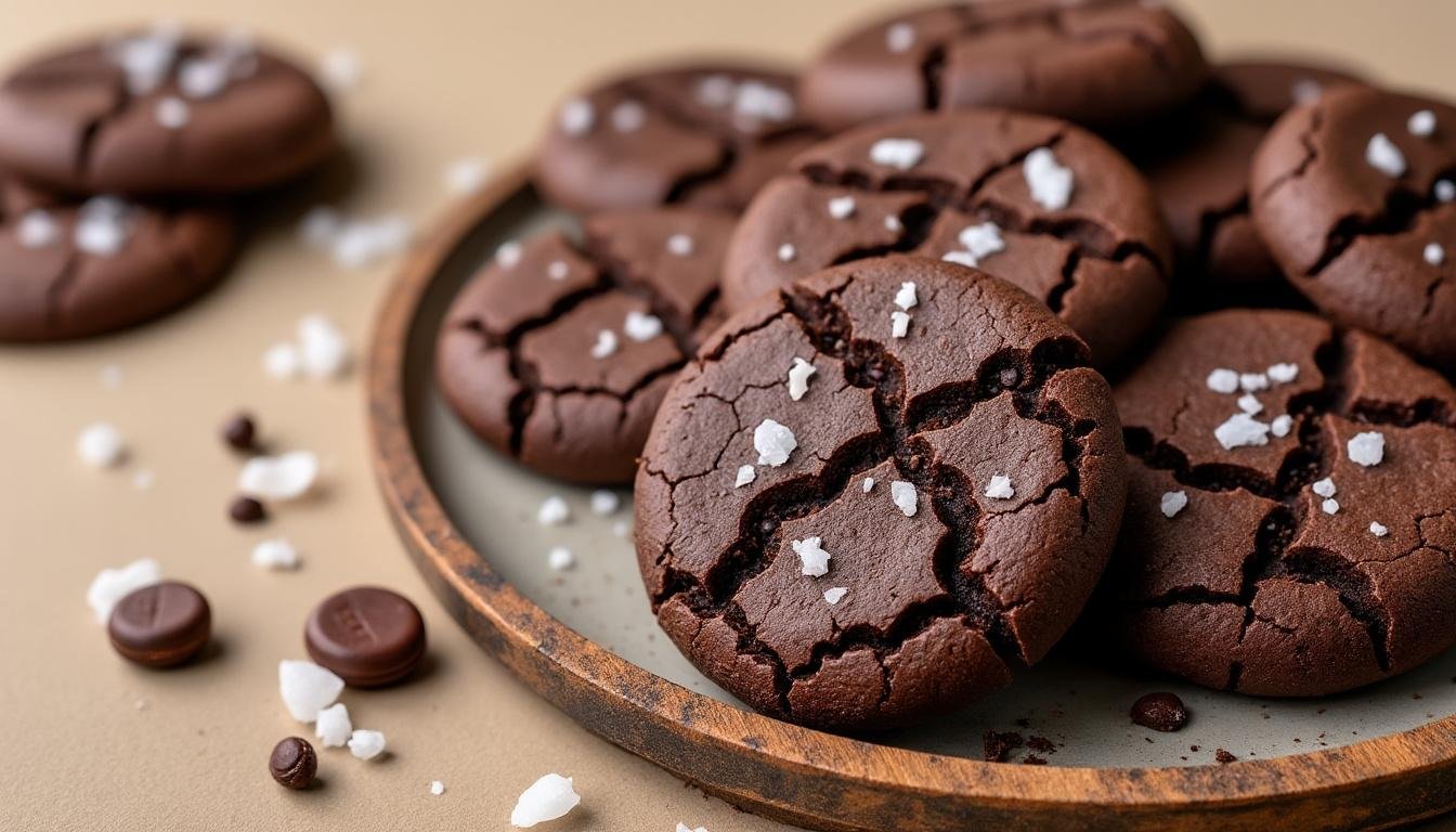 découvrez la douceur irrésistible de nos sablés au chocolat, rehaussés d'une délicate fleur de sel. ces biscuits fondants marient à la perfection le goût intense du chocolat et la subtile salinité, pour un moment de gourmandise unique. parfaits pour accompagner votre café ou simplement à déguster en famille.