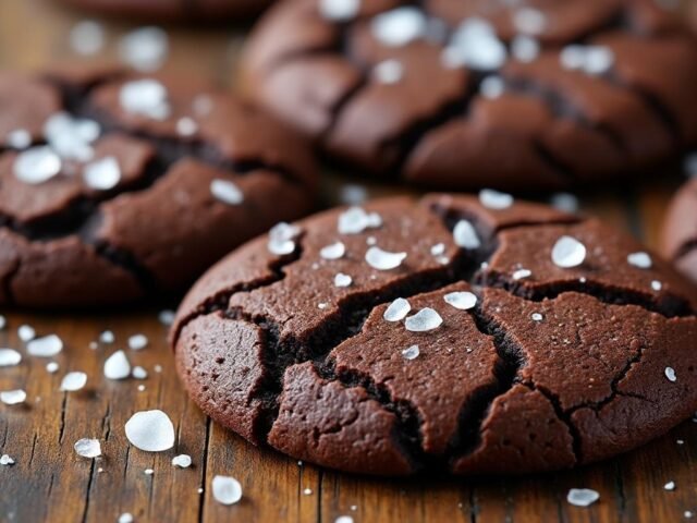 Sablés au chocolat et fleur de sel