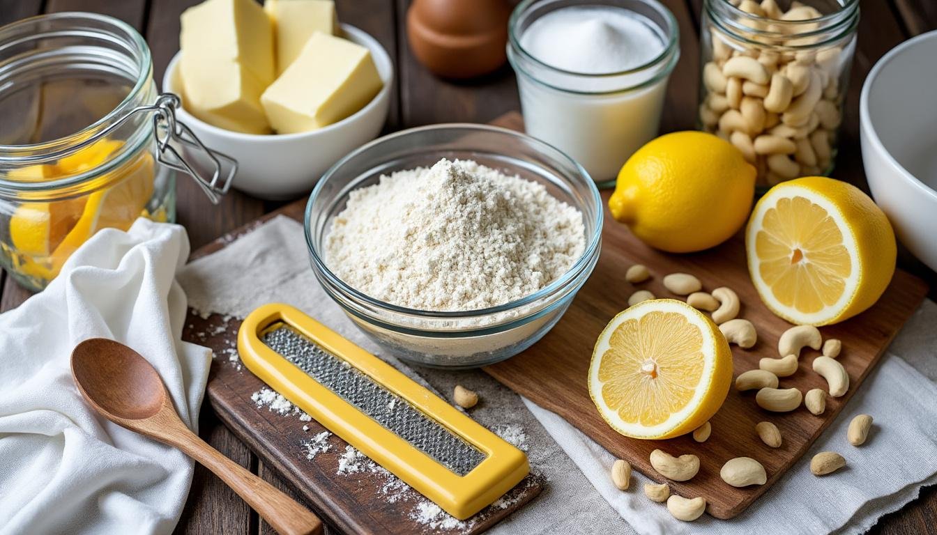 découvrez une délicieuse recette de sablés au citron et noix de cajou, alliant le zesté des agrumes à la douceur croquante des noix. parfaits pour accompagner un thé ou à déguster en dessert, ces biscuits faciles à réaliser raviront vos papilles. idéaux pour les gourmands en quête d'une touche d'originalité!