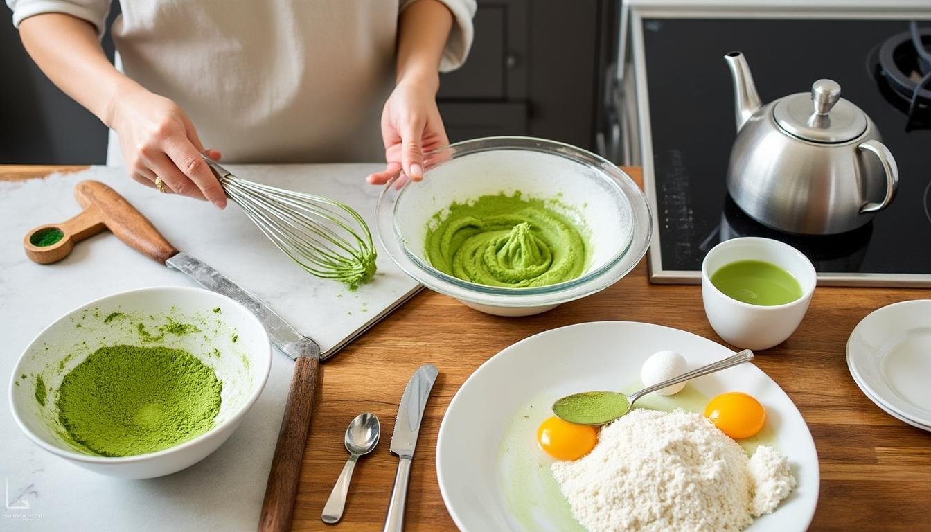 découvrez notre irrésistible recette de sablés au thé matcha et chocolat blanc. profitez d'une douce harmonie entre le goût délicat du matcha et la douceur du chocolat blanc, idéale pour un goût unique à savourer à tout moment de la journée. parfait pour les amateurs de gourmandises raffinées et les passionnés de thé!