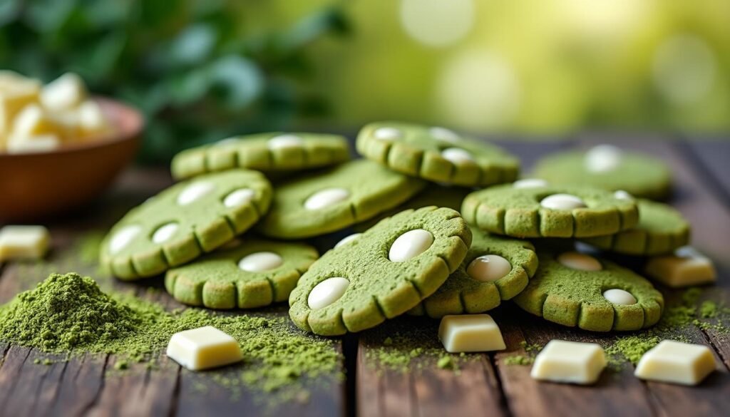 découvrez notre délicieuse recette de sablés au thé matcha et chocolat blanc, alliant la douceur du chocolat et l'arôme unique du matcha. parfaits pour accompagner votre thé ou à déguster lors de vos pauses gourmandes.
