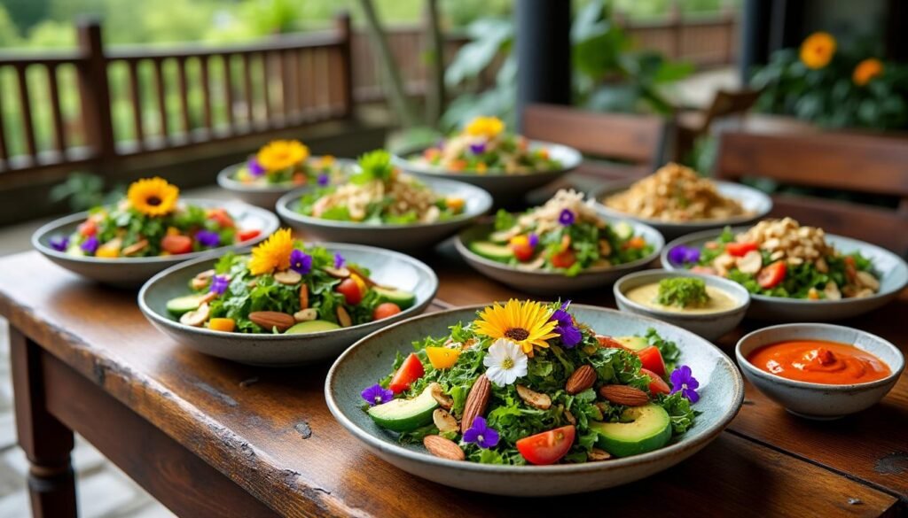 découvrez notre sélection de salades gourmandes et créatives qui éveilleront vos papilles. des ingrédients frais et savoureux, des recettes innovantes pour des repas sains et délicieux. parfaites pour toutes les occasions !