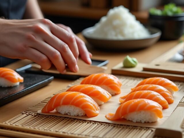 Sushis Nigiri au Saumon : secrets de préparation comme au Japon