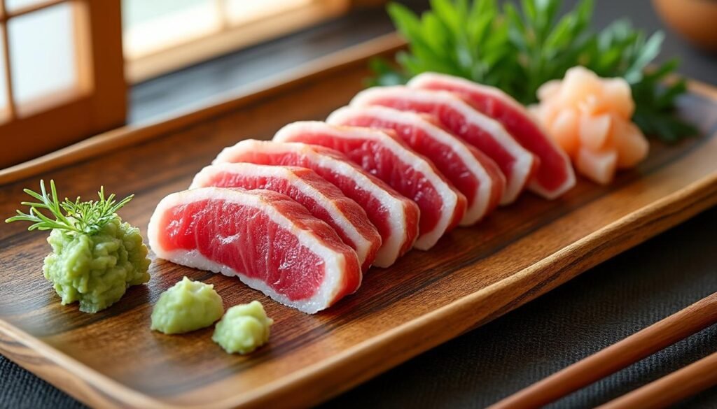découvrez notre recette de sushis tataki de thon, où le thon mi-cuit révèle des saveurs exquises. parfait pour les amateurs de cuisine japonaise, cette préparation allie fraîcheur et goût intense, idéale pour épater vos invités.