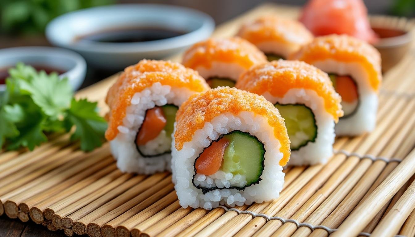 découvrez nos sushis tempura crevettes, des bouchées croustillantes et gourmandes qui allient la finesse des sushis et le croustillant des tempuras. une explosion de saveurs en bouche pour les amateurs de cuisine asiatique !