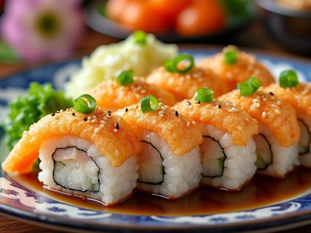 Sushis Tempura Crevettes : croustillants et gourmands