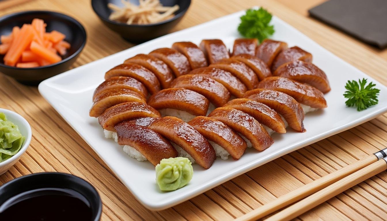 découvrez notre recette raffinée de sushis unagi, mettant en avant l'anguille grillée délicieusement caramélisée. un voyage gustatif inoubliable qui allie douceur et saveurs umami, parfait pour émerveiller vos invités lors de vos dîners.
