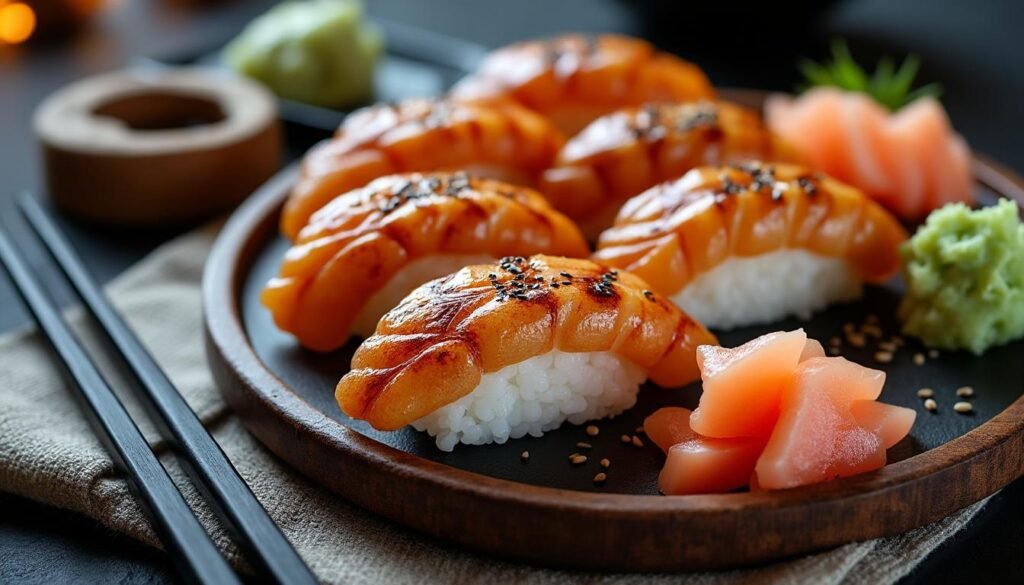découvrez notre délicieuse recette de sushis unagi, mettant en vedette de l'anguille grillée tendre et savoureuse. parfaite pour les amateurs de cuisine japonaise, cette préparation raffinée ravira vos papilles et apportera une touche d'élégance à vos repas.