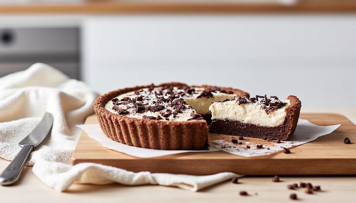 découvrez notre délicieuse tarte à la noix de coco et chocolat, un dessert irrésistible alliant la douceur crémeuse de la noix de coco à la richesse du chocolat. parfaite pour toutes les occasions, cette recette gourmande ravira les amateurs de sucré et apportera une touche d'exotisme à votre table.