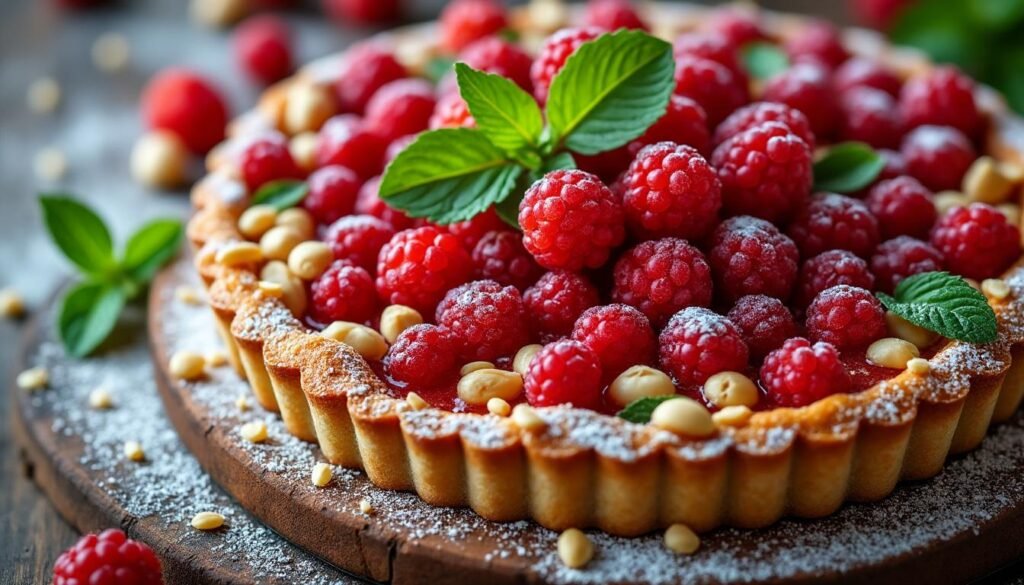 découvrez notre délicieuse tarte aux baies de goji et noisettes, une gourmandise saine et énergisante. avec sa croûte croustillante et sa garniture sucrée, cette recette vous offre un mariage parfait de saveurs et de bienfaits. idéale pour les amateurs de desserts originaux, elle saura ravir vos papilles à chaque bouchée.
