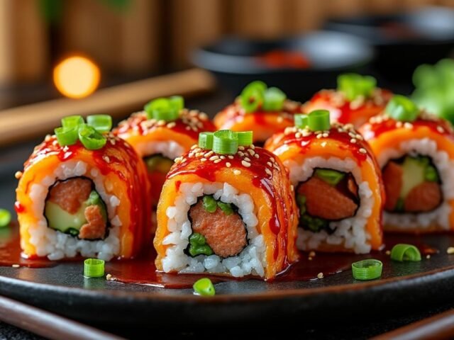 Volcano Rolls : sushis chauds et épicés façon fusion