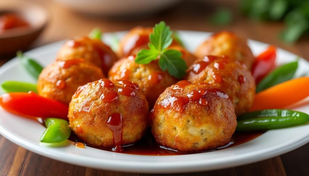 découvrez notre recette savoureuse de boulettes de tofu et légumes nappées d'une délicieuse sauce aigre-douce. un plat végétarien facile à préparer, parfait pour un repas sain et gourmand !