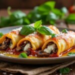 Cannellonis aux champignons et ricotta