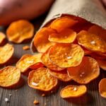 Chips de patate douce au four