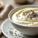 Crème vanille et graines de chia