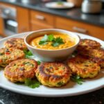 Croustillants de légumes et sauce curry