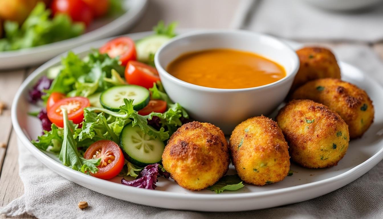 découvrez notre recette savoureuse de croustillants de légumes accompagnés d'une sauce curry onctueuse, idéale pour un repas gourmand, sain et plein de saveurs. facile à préparer et parfaite pour régaler toute la famille !