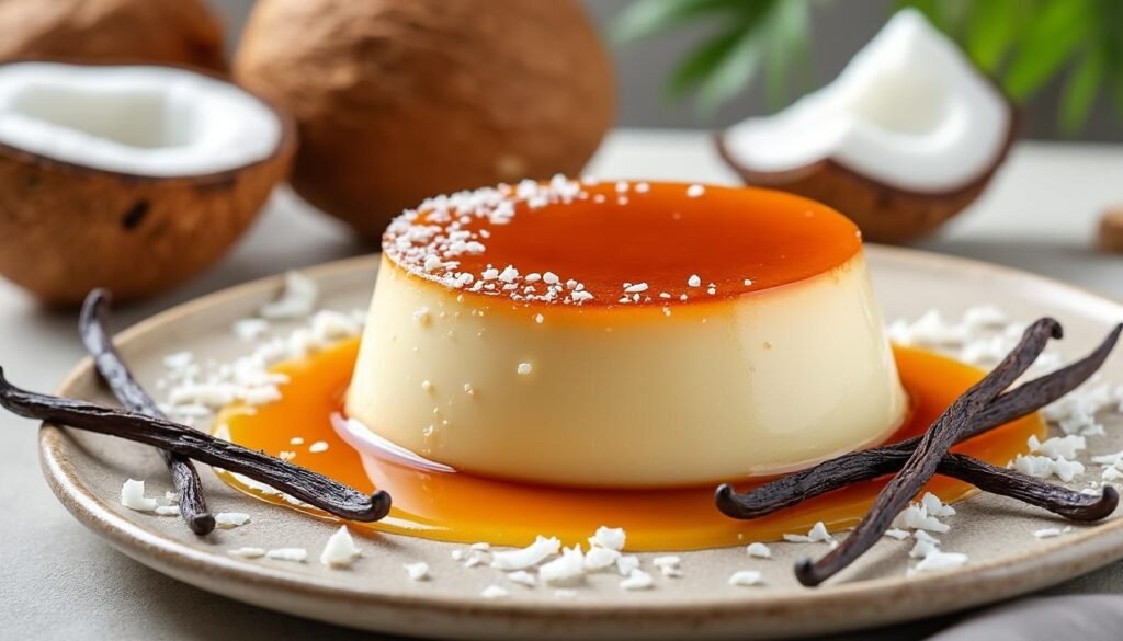 découvrez notre recette de flan à la noix de coco et vanille, un dessert onctueux et parfumé qui ravira vos papilles. facile à préparer, ce flan gourmand est idéal pour terminer un repas sur une note exotique et sucrée.