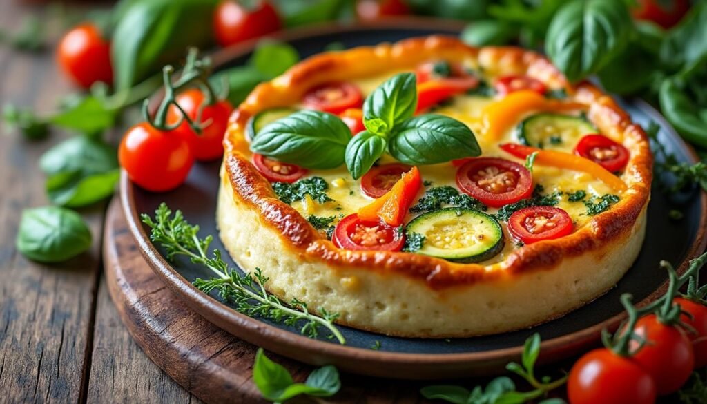 découvrez notre recette savoureuse de flan de légumes méditerranéens au chèvre, un plat léger et coloré, parfait pour une entrée originale ou un repas végétarien. facile à préparer, ce flan ravira toutes les papilles !