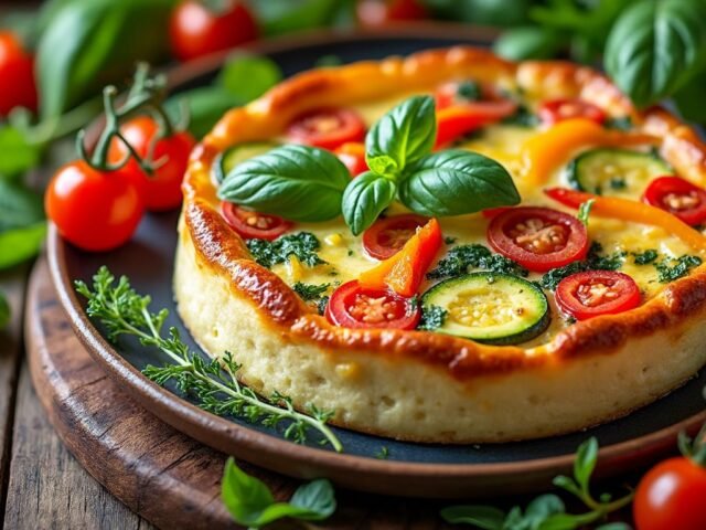 Flan de légumes méditerranéens au chèvre