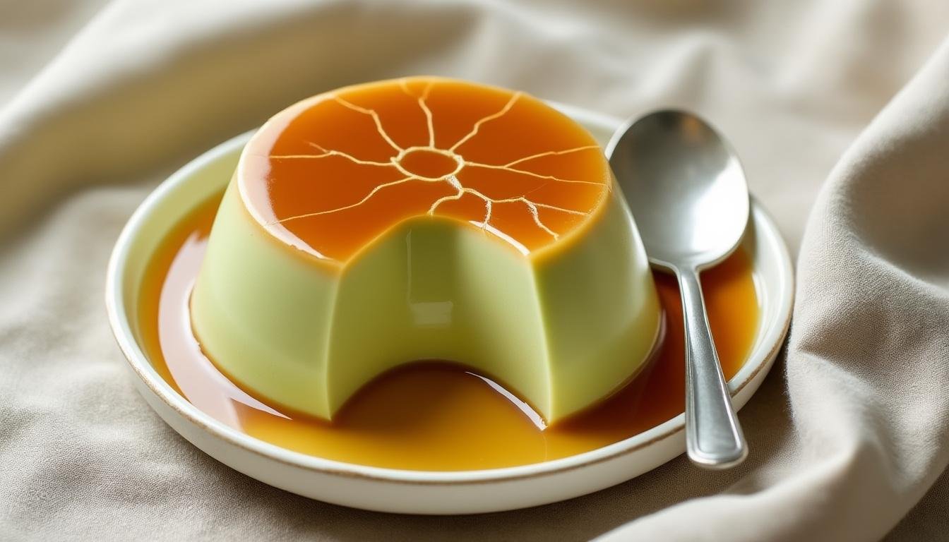 découvrez notre recette de flan végétarien au thé matcha, un dessert japonais original, léger et savoureux. parfait pour une pause gourmande et saine, facile à réaliser chez vous !