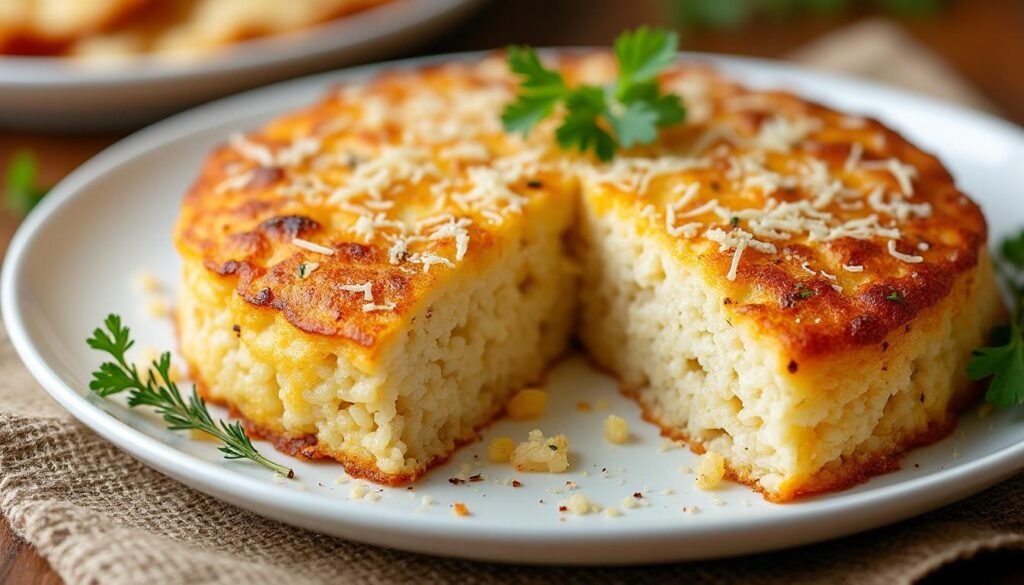 Gâteau de riz aux épices et parmesan – La Renverse