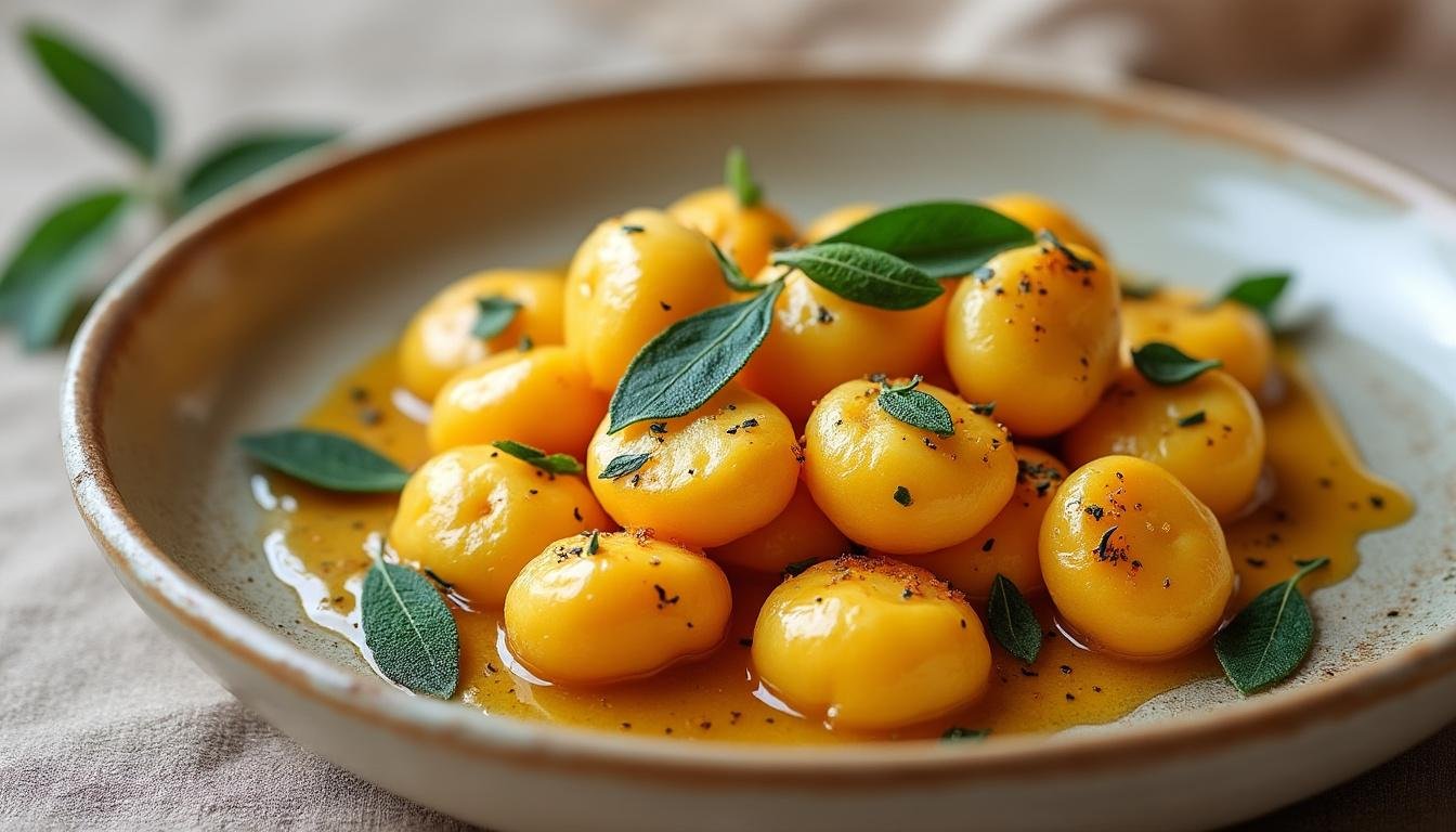 découvrez notre recette délicieuse de gnocchis de butternut accompagnés d'un savoureux beurre de sauge. une combinaison parfaite pour un plat réconfortant et gourmand, idéale pour vos repas d'automne. réveillez vos papilles avec cette expérience culinaire unique!