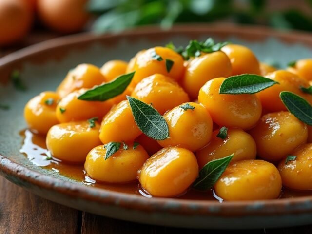 Gnocchis de butternut et beurre de sauge