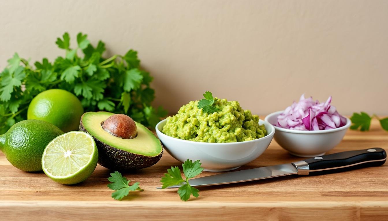 découvrez une recette originale de guacamole à la grenade : un mélange frais et savoureux d’avocat crémeux et de grains de grenade acidulés, parfait pour l’apéritif ou en accompagnement.