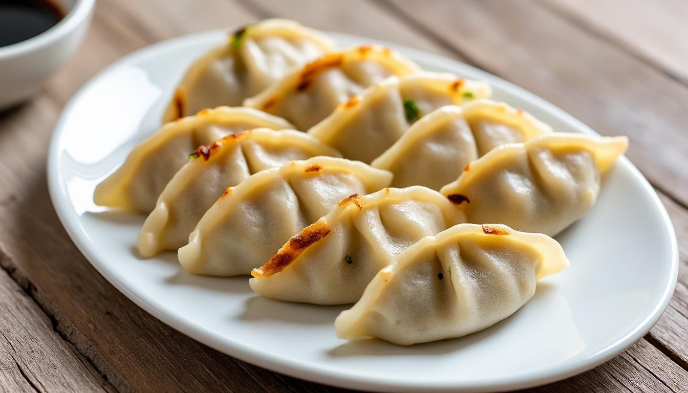 découvrez notre recette savoureuse de gyozas aux légumes accompagnés d'une délicieuse sauce soja maison. faciles à préparer et pleins de saveurs, ces raviolis japonais végétariens raviront vos papilles !