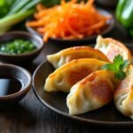 Gyozas aux légumes et sauce soja