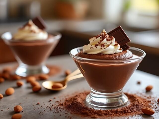 Mousse au chocolat au lait d’amande