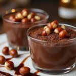 Mousse au chocolat et noisettes caramélisées